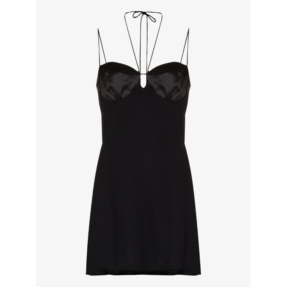 Reformation "Ocean" Mini Dress in Black, size 6  (fits size 4)